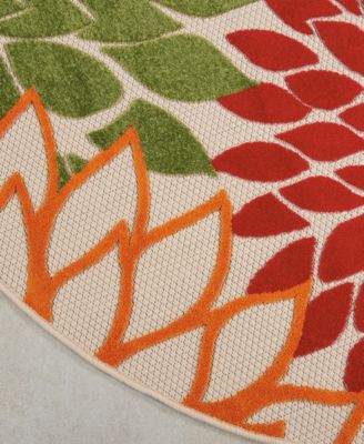 Aloha ALH05 7'10" x 7'10" Round Outdoor Area Rug