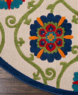 Aloha ALH19 7'10" x 7'10" Round Outdoor Area Rug