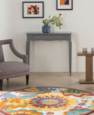 Aloha ALH25 4' x 4' Round Outdoor Area Rug