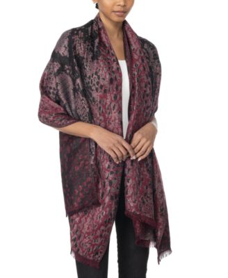I.N.C. International Concepts - Animal Jacquard Wrap Scarf
