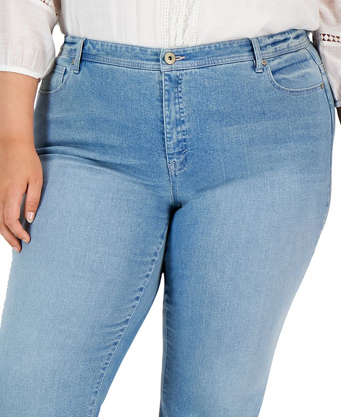 Style & Co Plus Size MidRise Straight Jeans, Created for Macy's