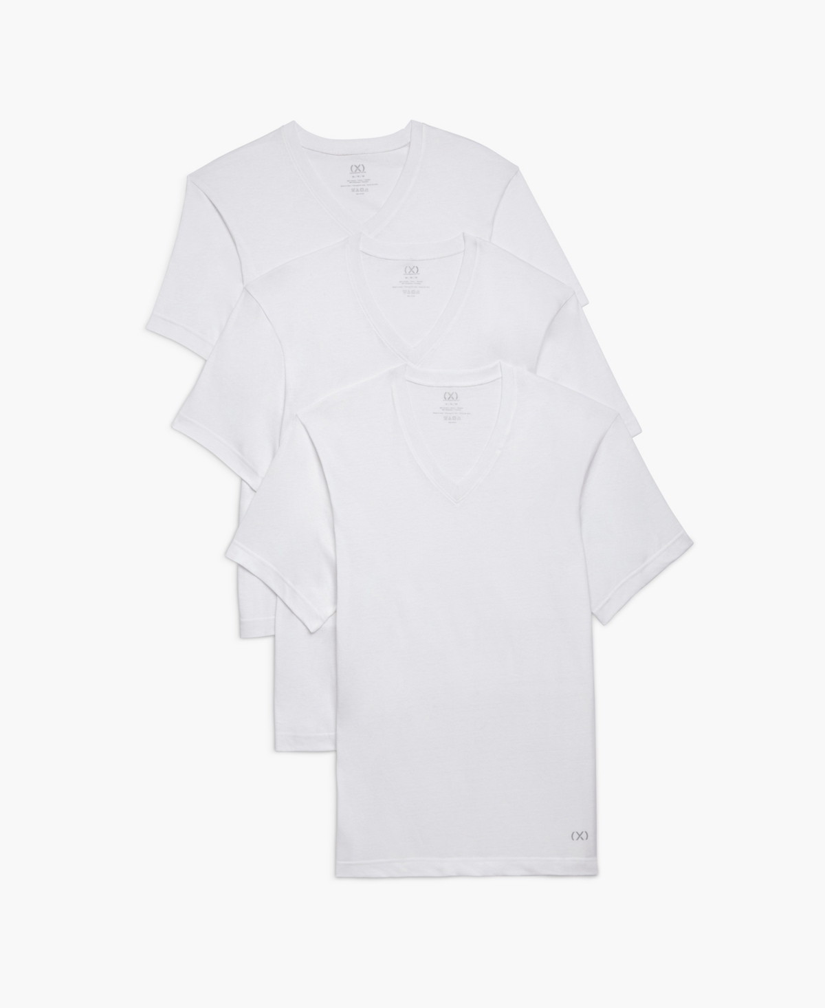 Shop 2(x)ist Men's Performance Cotton V- Neck Undershirt, Pack Of 3 In White