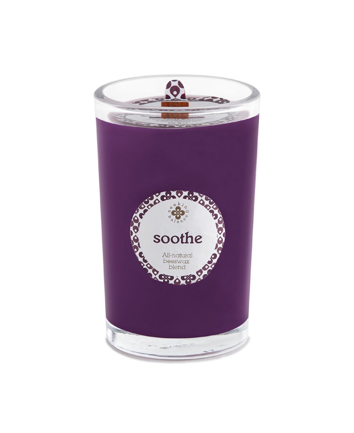 Seeking Balance Soothe Bay Leaf Birch Spa Jar Candle, 8 oz - Dark Purple