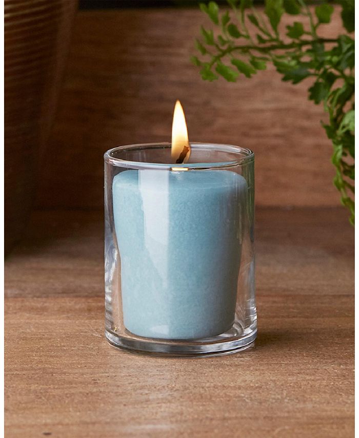 ROOT CANDLES Votive Crisp Linen 20 Hour Candles Set, 18 Piece Macy's