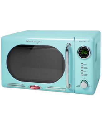 Photo 1 of (READ FULL POST) Nostalgia Retro Compact Countertop Microwave Oven - 0.7 Cu. Ft. - 700-Watts with LED Digital Display - Child Lock - Easy Clean Interior - Aqua
