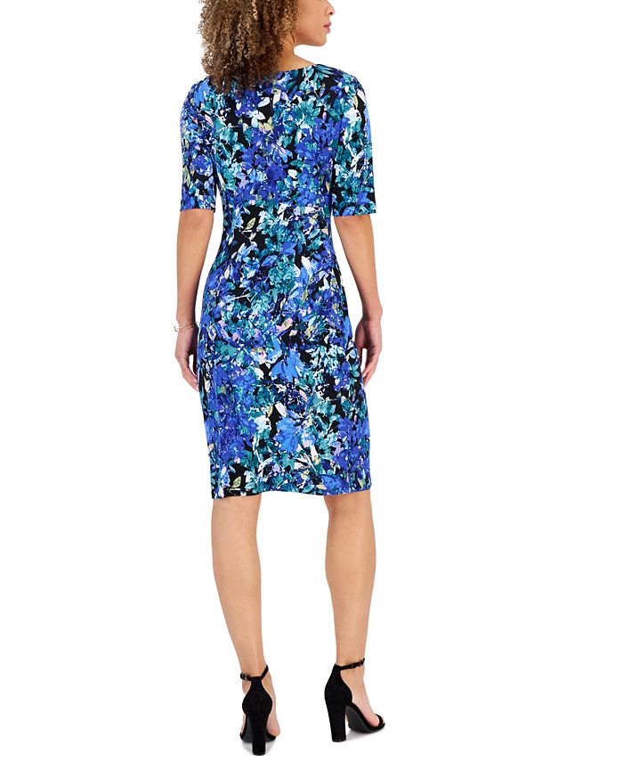 Connected Women's Sarong-Style Sheath Dress - Macy's