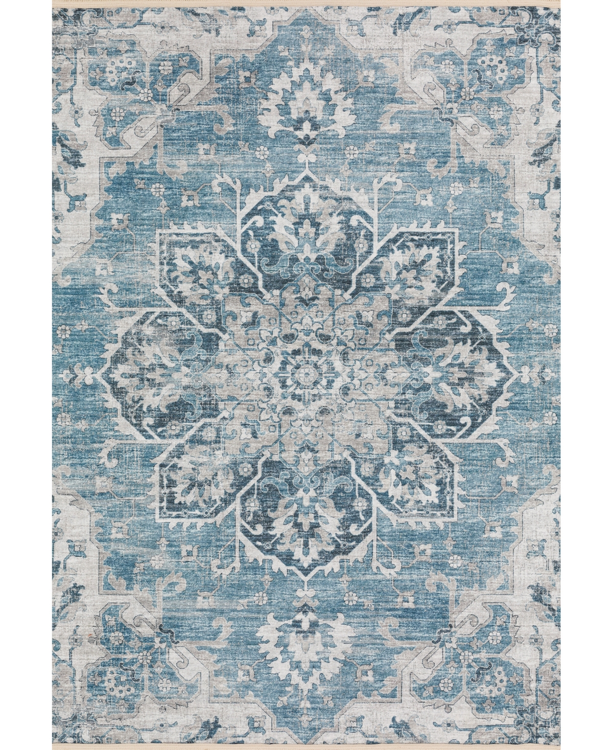D Style Ionic IOC3 8' x 10' Area Rug - Denim