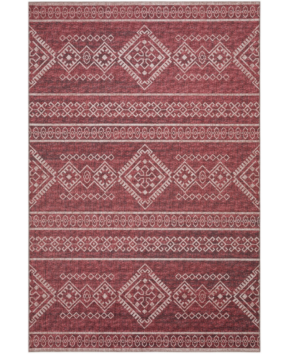 D Style Buttes BTS14 8' x 10' Area Rug - Paprika