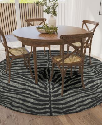 Mali Washable ML1 6' x 6' Round Area Rug