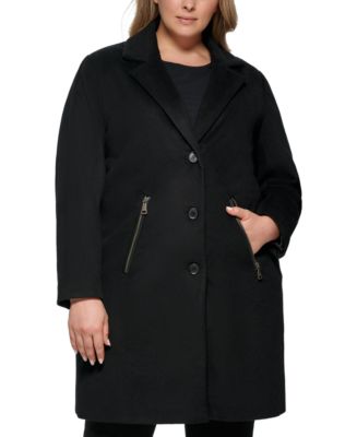 DKNY Women's Plus Size Walker Coat, Created for Macy's - Macy's