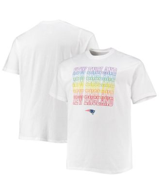 Men's White New England Patriots Big and Tall City Pride T-shirt