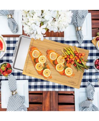 Bamboo Cutting Board with Tray