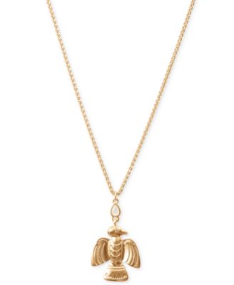 Lucky Brand - Gold-Tone Phoenix Pendant Necklace, 17" + 2" extender