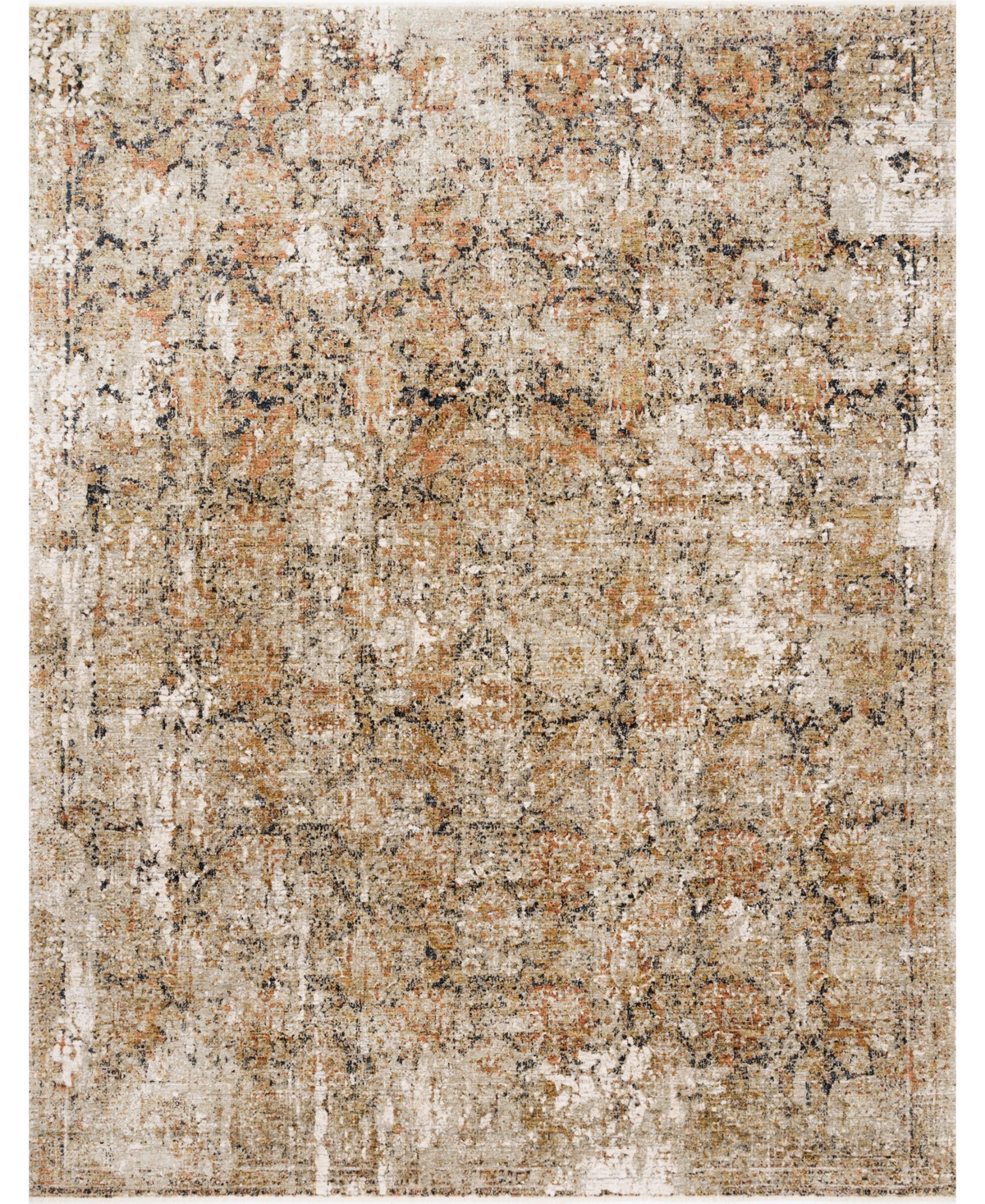 Spring Valley Home Theia The-02 6'7" X 9'6" Area Rug In Taupe/gold Tone