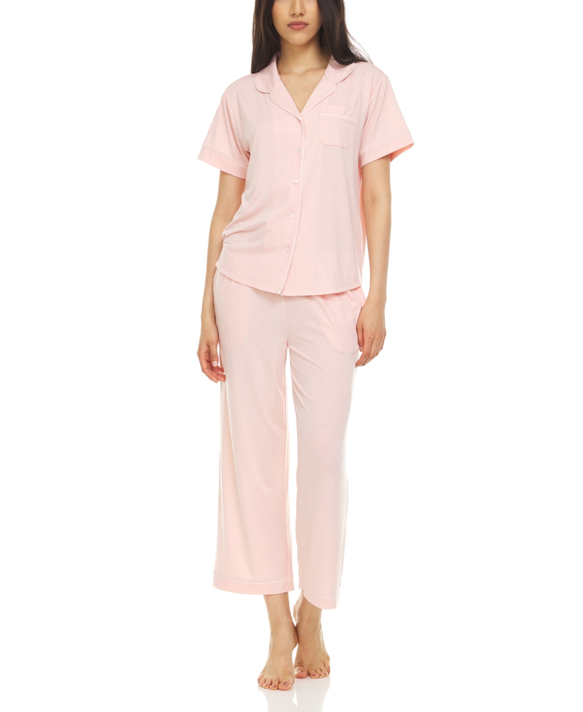 Flora By Flora Nikrooz Annie Matching Pajama Set In Rose