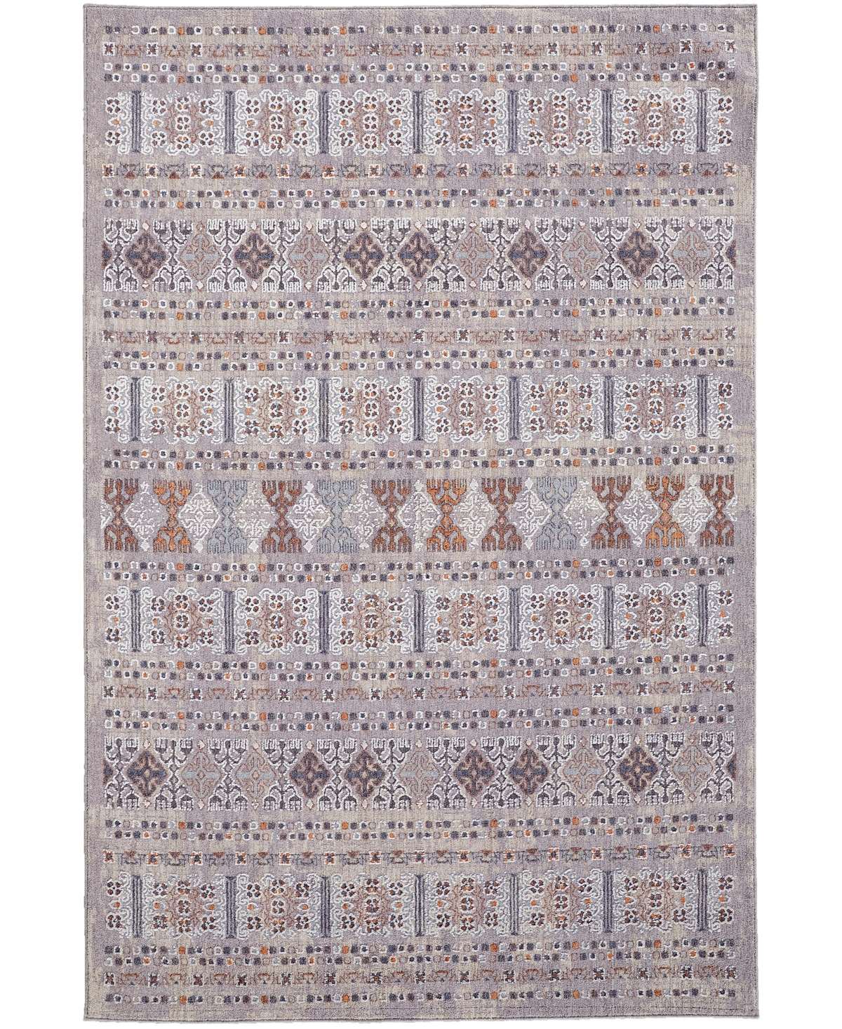 Feizy Edwardo R39GC 5' x 8' Area Rug - Rust, Gray