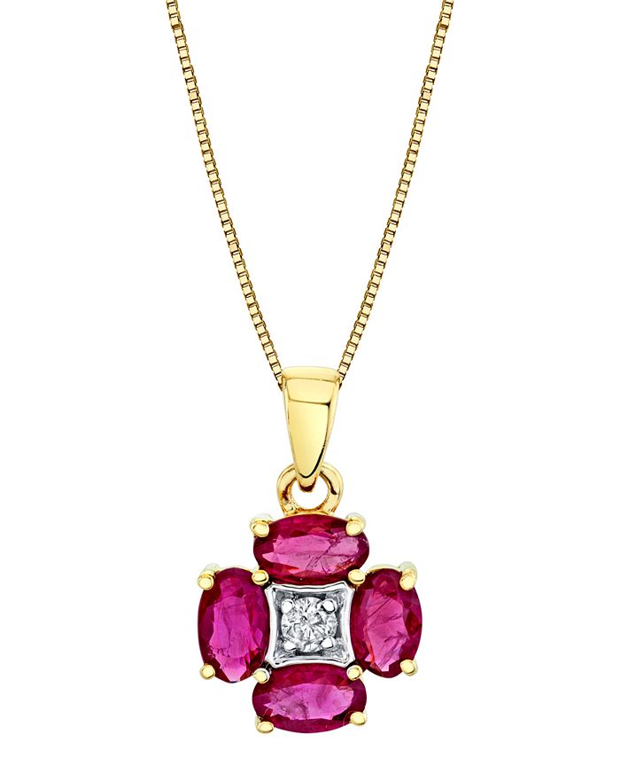 Ruby sales necklace macys