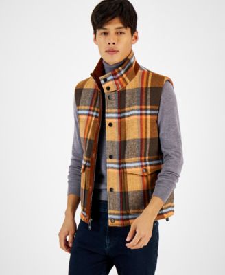 Paisley & Gray - Men's Honeycutt Plaid Vest