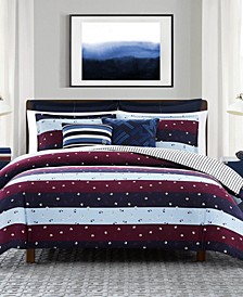 Rugby Floral Comforter Set, Full/Queen 