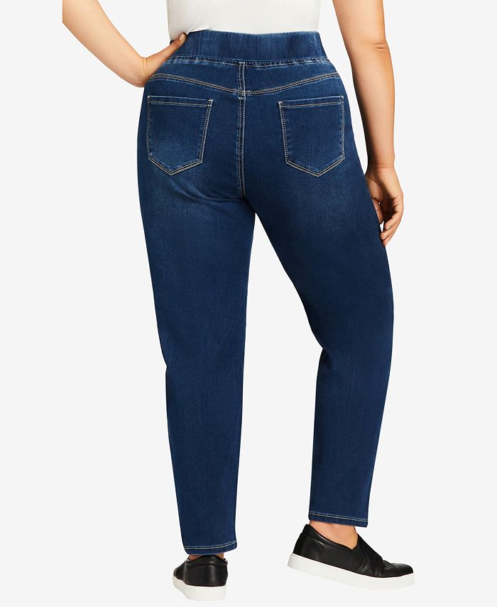 Avenue Plus Size Butter Denim Pull On Jeans & Reviews Jeans Plus