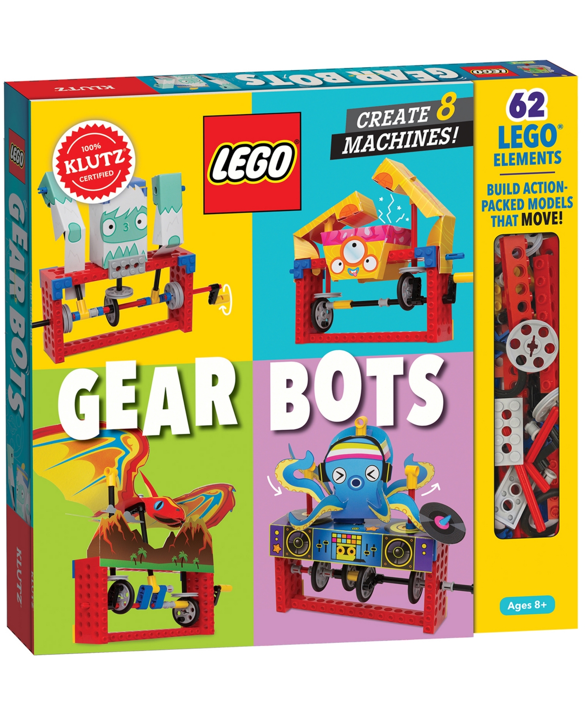 Klutz Kids' Lego Gear Bots Set, 136 Piece In Multi