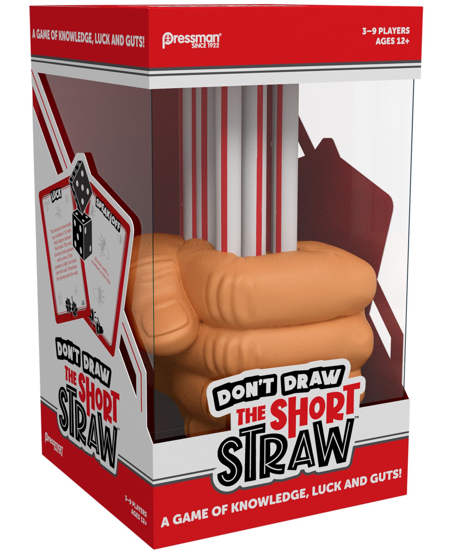 Детские настольные игры Pressman Toy Don't Draw the Short Straw 100-Piece Board Game, Ages 12+ — фото 1