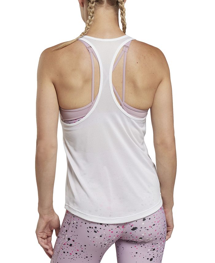 Reebok Women's Workout Ready Mesh Racerback Tank Top Macy's