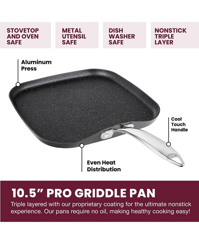 Granite Stone Diamond Pro HardAnodized Nonstick Grill & Griddle Pans