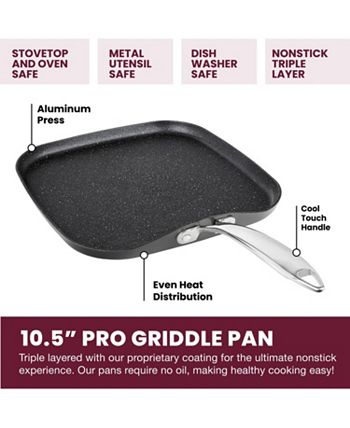 Granite Stone Diamond - Pro Hard-Anodized Nonstick Grill & Griddle Pans Set