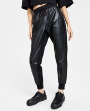 Joggers Faux Leather Pants for Women: Shop Faux Leather Pants - Macy's