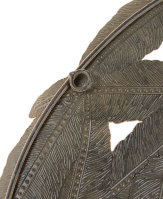 Rossi Feather Painted Round Wall Decor, 3 Piece