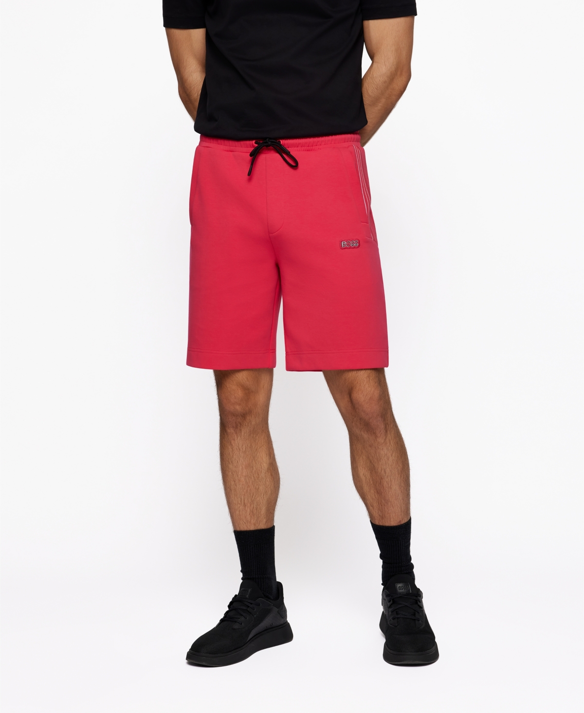 Hugo Boss Boss Men's Cottonblend Regularfit Shorts In Bright Pink
