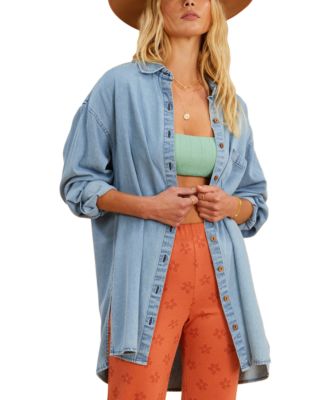 Billabong - Juniors' in the Tide Cotton Denim Shirt