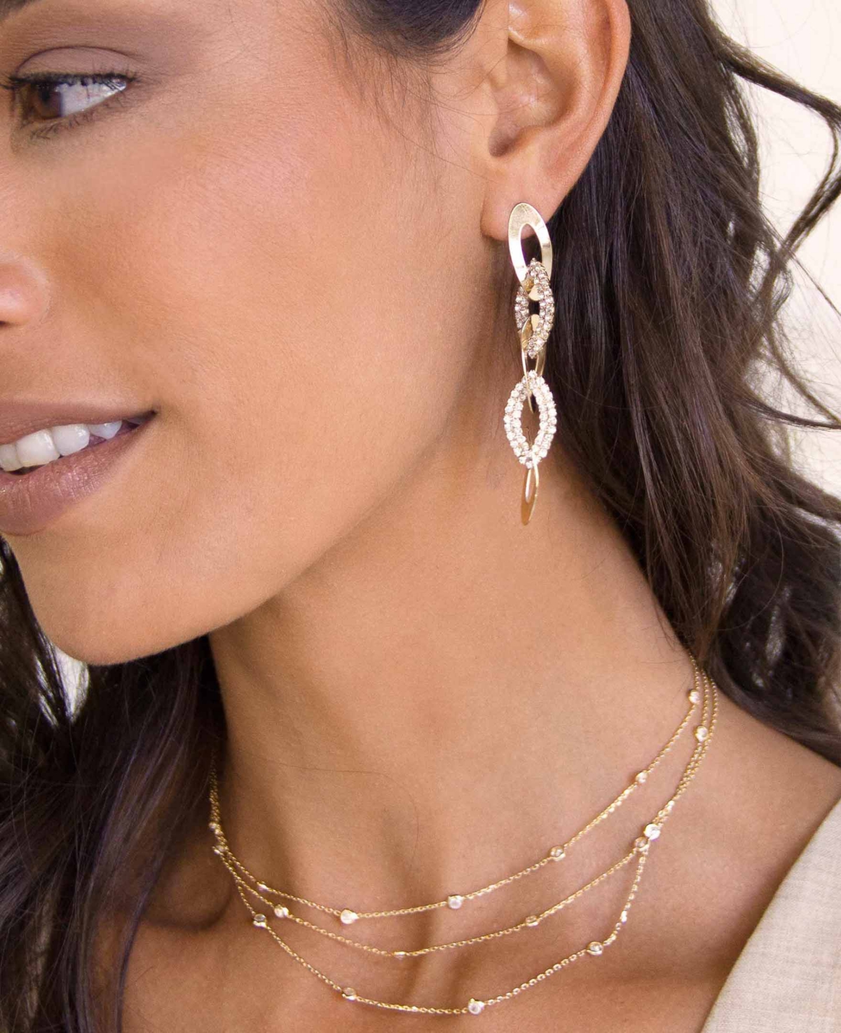 Ettika Women's 18kPlated Rope Dangle Earrings - Gold