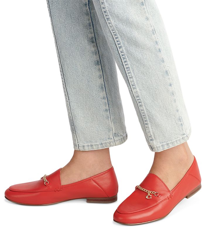 COACH Women's Hanna Chained Loafers & Reviews - Flats & Loafers - Shoes ...