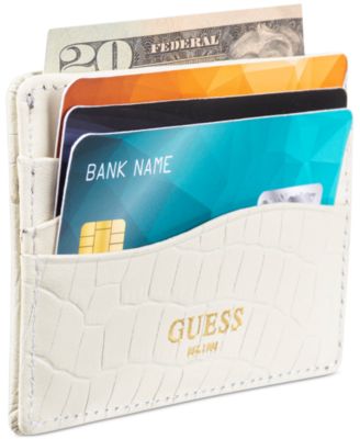 Мужской чехол для RFID-карт Senda GUESS из кожи с крокодиловым тиснением GUESS 