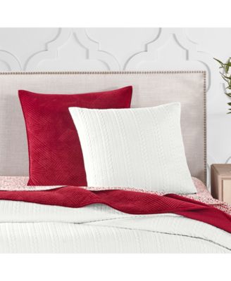 Charter Club - Damask Designs Cable Knit 300-Thread Count Euro Sham, Created for Macy's