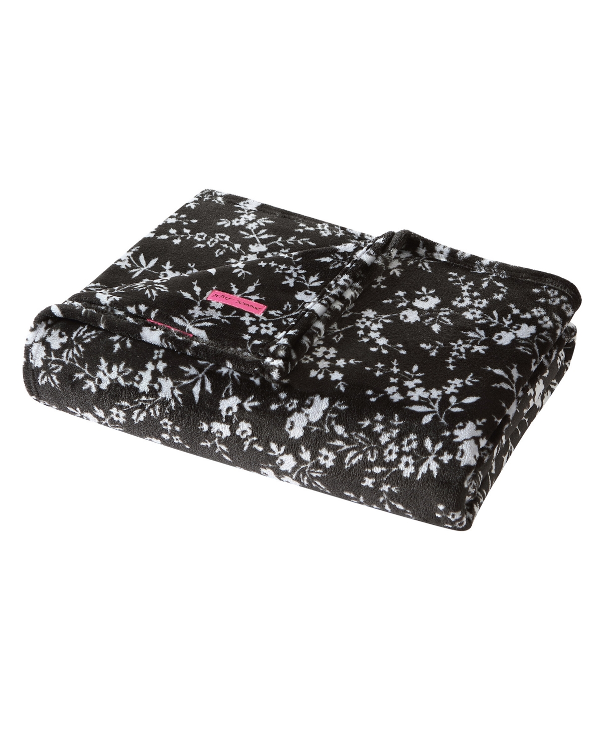 Betsey Johnson Closeout!  Ultra Soft Plush Fleece Throw, 50" X 70" Bedding In Open Pink
