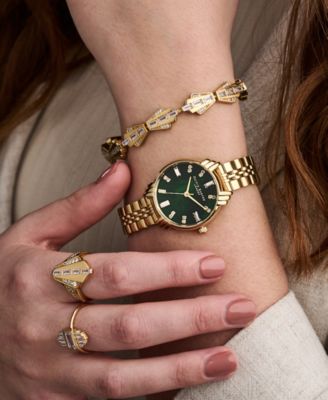 Women's Art Deco Gold-Tone Bracelet Watch 30mm