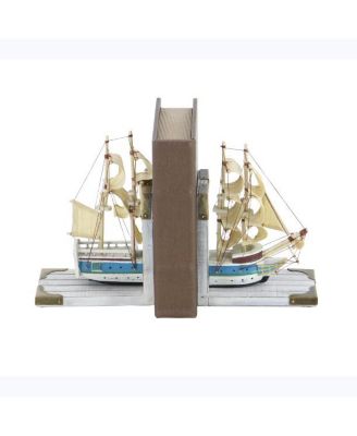 Coastal Sailboat Bookends, Set of 2