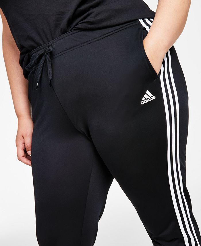essentials warm up tapered 3 stripes track pants