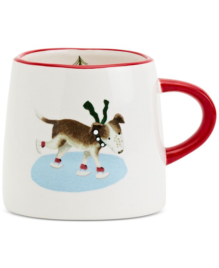 Tabletops Unlimited Furry Christmas Dog Mugs, Set of 4 Macy's