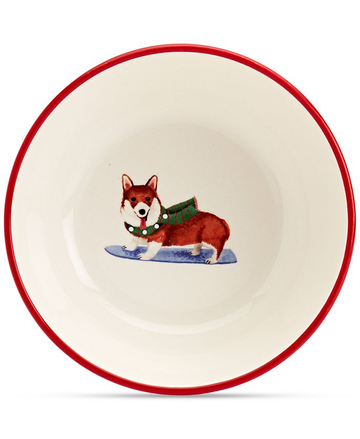 Tabletops Unlimited Furry Christmas Dog Cereal Bowls, Set of 4 Macy's