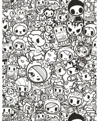 tokidoki Coloring Party by tokidoki