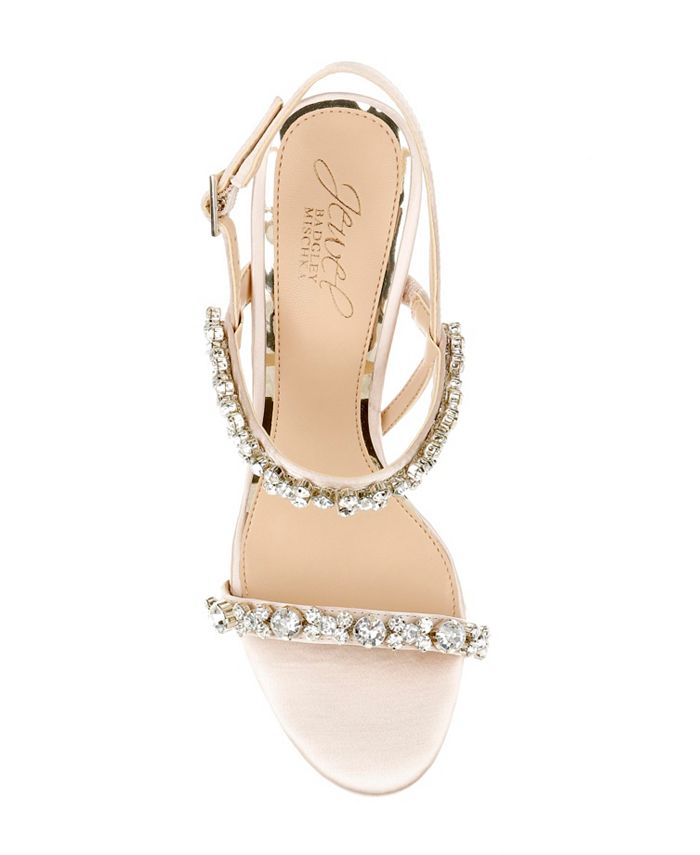 JEWEL BADGLEY MISCHKA Mildred Crystal Bow Platform Sandal, $65