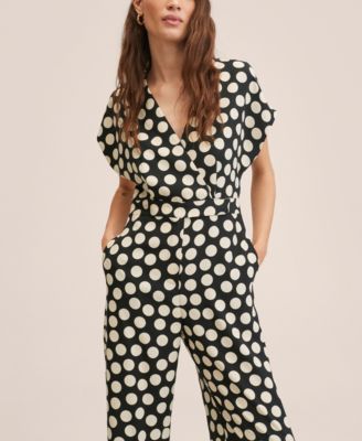 mango polka dot jumpsuit