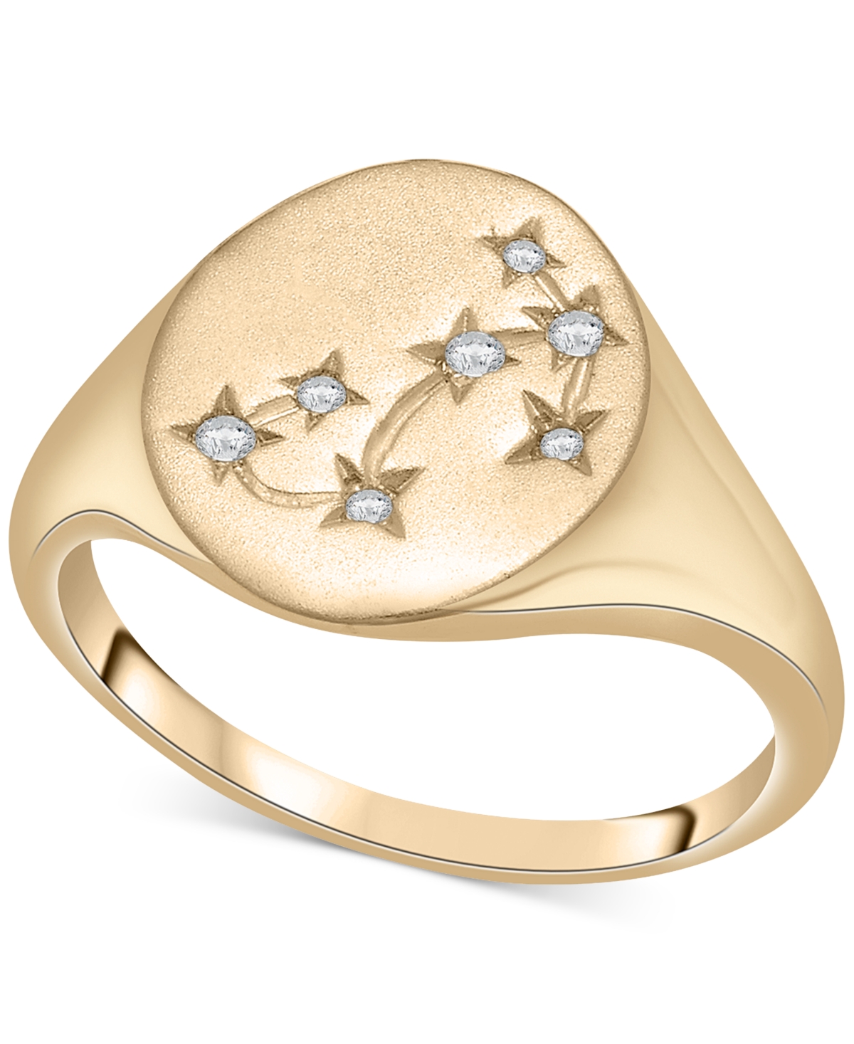 Diamond Scorpio Constellation Ring (1/20 ct. t.w.) in 10k Gold, Created for Macy's - Yellow Gold
