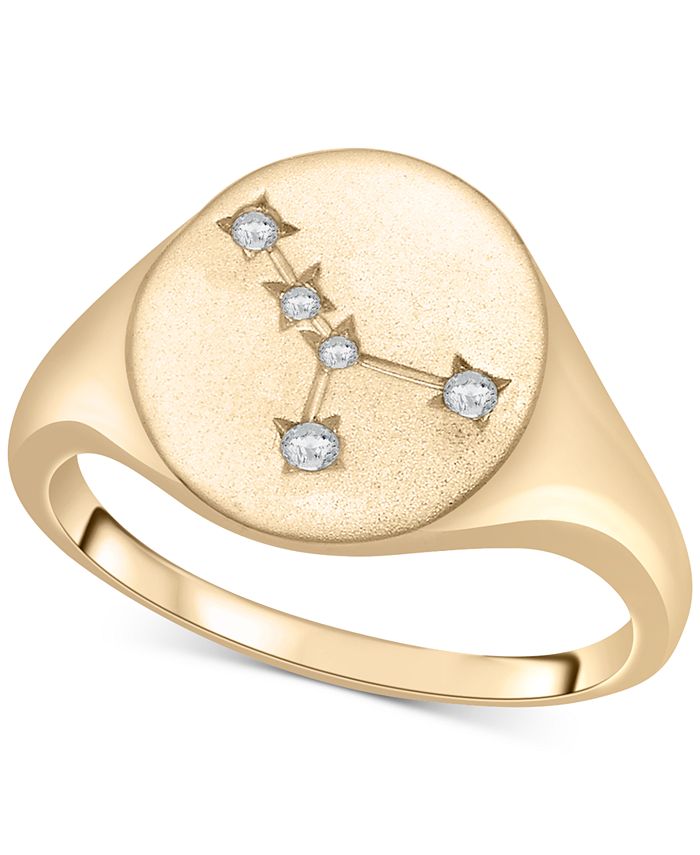 Wrapped - Diamond Cancer Constellation Ring (1/20 ct. t.w.) in 10k Gold