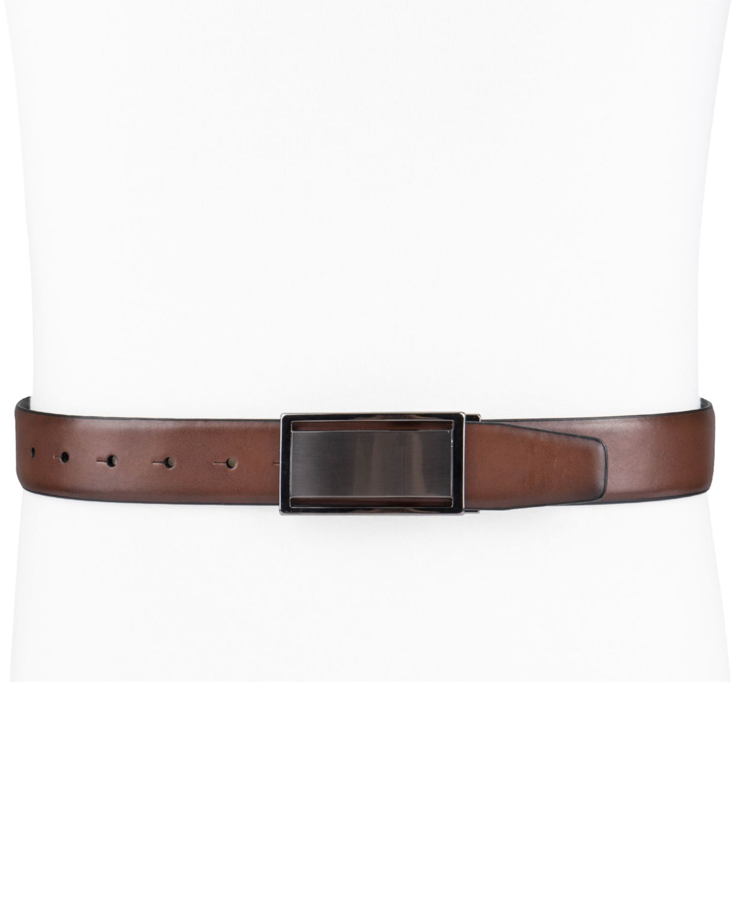 Men's Reversible Cut-Out Plaque Belt