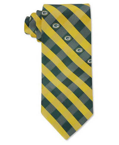 Eagles Wings Green Bay Packers Checked Tie